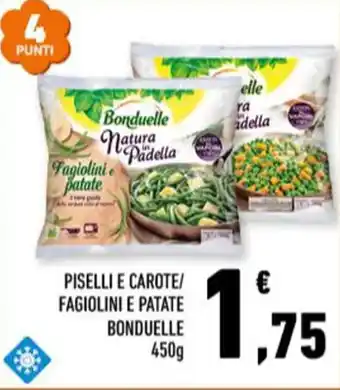 Conad PISELLI E CAROTE/ FAGIOLINI E PATATE BONDUELLE 450g offerta