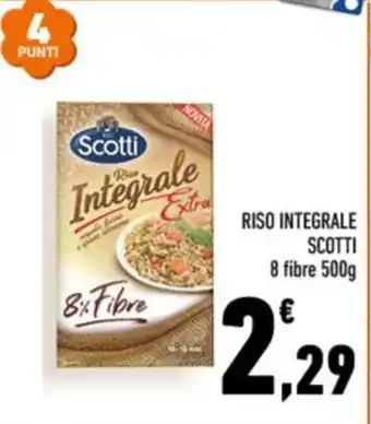 Conad RISO INTEGRALE SCOTTI 8 fibre 500g offerta