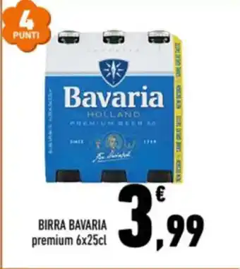Conad BIRRA BAVARIA premium 6x25cl offerta