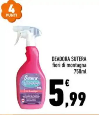 Conad DEADORA SUTERA fiori di montagna 750ml offerta