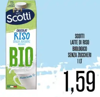 Supermercati Pasquale Prisco SCOTTI LATTE DI RISO BIOLOGICO SENZA ZUCCHERI 1 LT offerta
