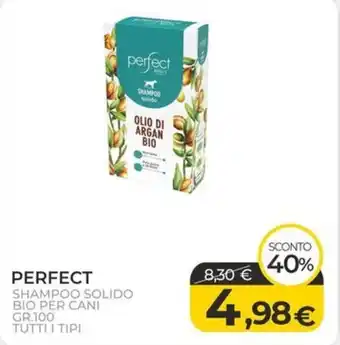PERFECT SHAMPOO SOLIDO BIO PER CANI GR.100 TUTTI I TIPI