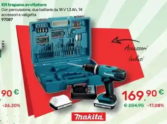 Bricoware Kit trapano avvitatore offerta