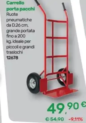 Carrello porta pacchi