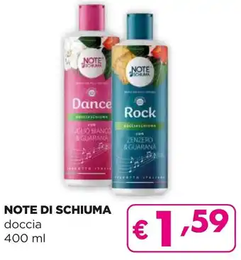 La Saponeria NOTE DI SCHIUMA doccia 400 ml offerta
