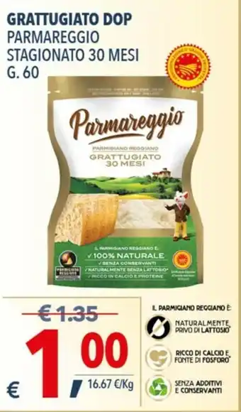 A&O Parmareggio Grattugiato Dop 30 mesi 60g offerta