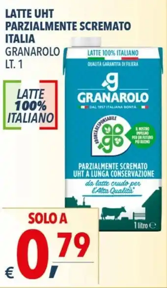 A&O Granarolo Latte Uht Parzialmente Scremato Italia 1lt offerta