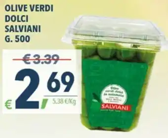 A&O Olive Verdi Dolce Salviani 500g offerta