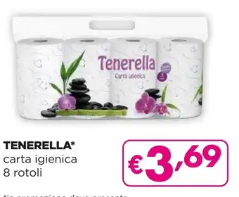 La Saponeria TENERELLA carta igienica 8 rotoli offerta