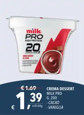 A&O Milk Pro Crema Dessert 200g offerta