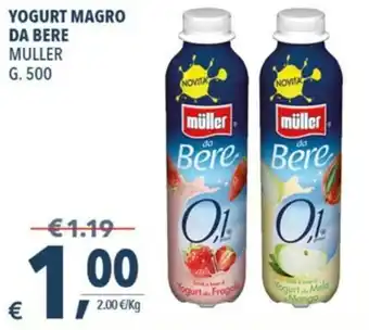 A&O Müller Yogurt Magro da Bere 500g offerta