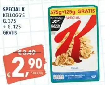 A&O Kellogg's Special K 375g + 125g gratis offerta