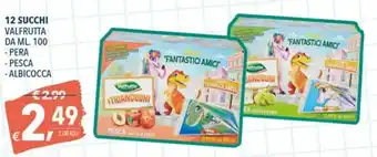 A&O Valfrutta 12 Succhi 100ml offerta