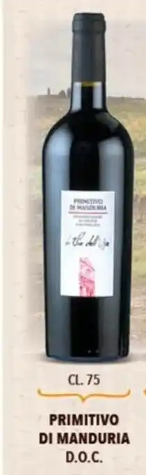 A&O Primitivo di Manduria D.O.C. 75cl offerta