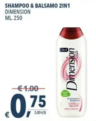 A&O Dimension Shampoo & Balsamo 2in1 250ml offerta