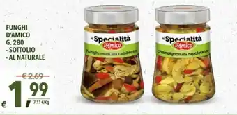 A&O D'Amico Funghi Sottolio e Al Naturale 280g offerta