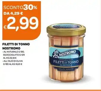 Ekom FILETTI DI TONNO - AL NATURALE G 180 offerta