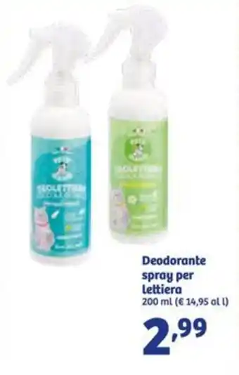 In'S Mercato Deodorante spray per Lettiera 200 ml offerta