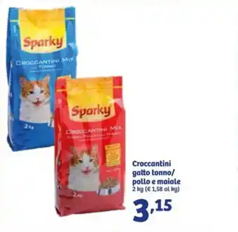 In'S Mercato Croccantini gatto tonno/ pollo e maiale 2 kg offerta