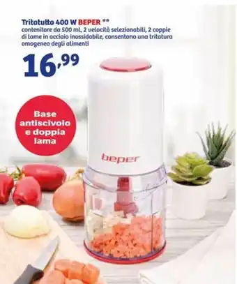 In'S Mercato Tritatutto 400 W BEPER offerta