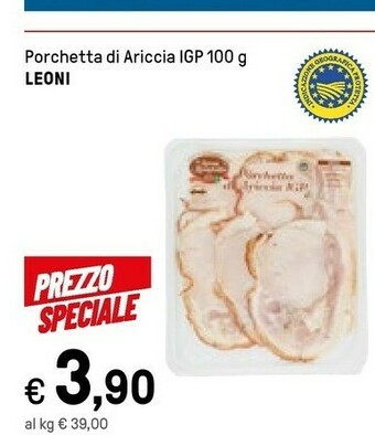 Iper La Grande Leoni Porchetta offerta