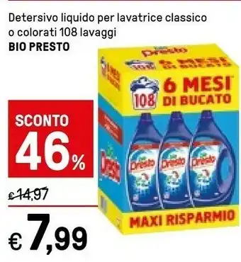 Iper La Grande Presto Detersivo lavatrice offerta
