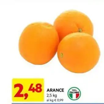 DPiù ARANCE 2,5 kg offerta