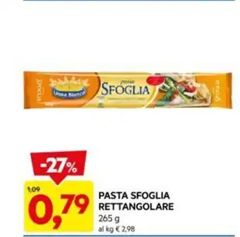 DPiù PASTA SFOGLIA RETTANGOLARE 265 g offerta