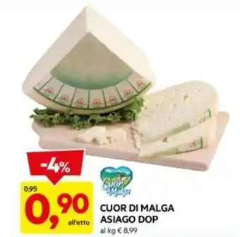 DPiù CUOR DI MALGA ASIAGO DOP offerta