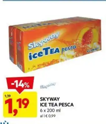 DPiù SKYWAY ICE TEA PESCA offerta