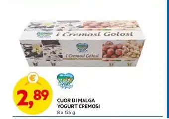 DPiù CUOR DI MALGA YOGURT CREMOSI offerta