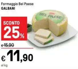Iper La Grande Formaggio Bel Paese GALBANI offerta