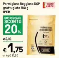Iper La Grande Parmigiano Reggiano DOP grattugiato 100 g IPER offerta
