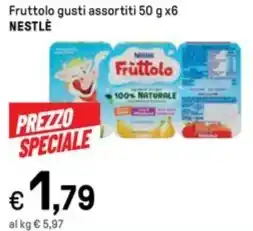 Iper La Grande Fruttolo gusti assortiti 50 g x6 NESTLÈ offerta