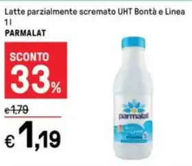 Iper La Grande Latte parzialmente scremato UHT Bontà e Linea 1 l PARMALAT offerta