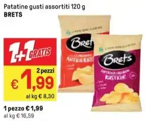 Iper La Grande Patatine gusti assortiti 120 g BRETS offerta
