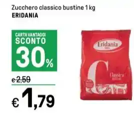 Iper La Grande Zucchero classico bustine 1 kg ERIDANIA offerta