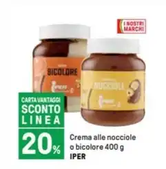 Iper La Grande Crema alle nocciole o bicolore 400 g IPER offerta