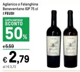 Aglianico o Falanghina Beneventano IGP 75 cl I FEUDI