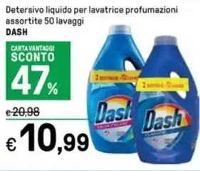 Detersivo liquido per lavatrice profumazioni assortite 50 lavaggi DASH