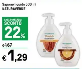 Sapone liquido 500 ml NATURAVERDE