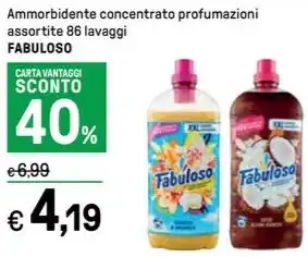 Iper La Grande Ammorbidente concentrato profumazioni assortite 86 lavaggi FABULOSO offerta