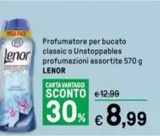 Profumatore per bucato classic o Unstoppables profumazioni assortite 570 g LENOR