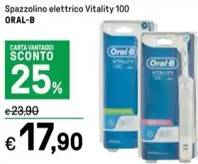 Iper La Grande Spazzolino elettrico Vitality 100 ORAL-B offerta