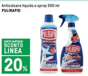 Anticalcare liquido o spray 500 ml PULIRAPID