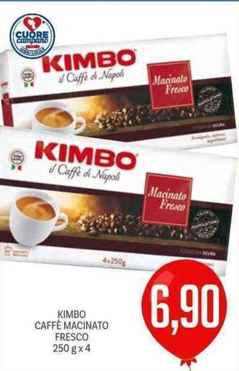 Supermercati Piccolo Kimbo Caffè Macinato Fresco 250 g x 4 offerta