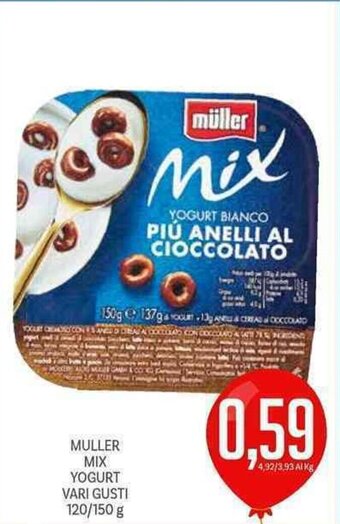 Supermercati Piccolo Muller Mix Yogurt Vari Gusti 120/150 g offerta
