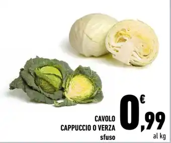 Conad CAVOLO CAPPUCCIO O VERZA sfuso offerta
