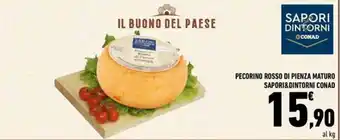 Conad PECORINO ROSSO DI PIENZA MATURO SAPORI&DINTORNI CONAD offerta