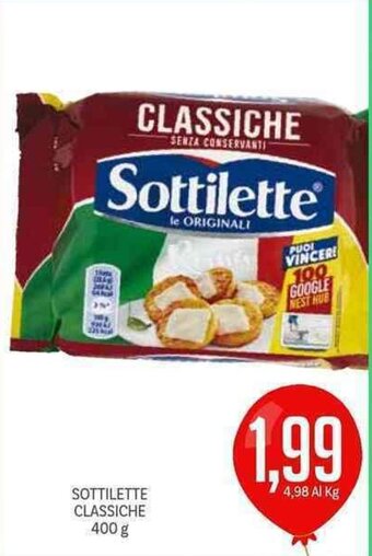Supermercati Piccolo Sottilette Classiche 400 g offerta